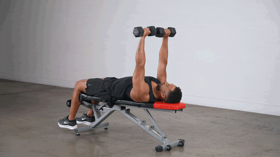 Flat Bench Dumbbell Press Flat Bench Dumbbell Press