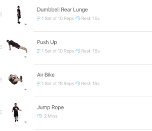 dumbbell and bodyweight workout