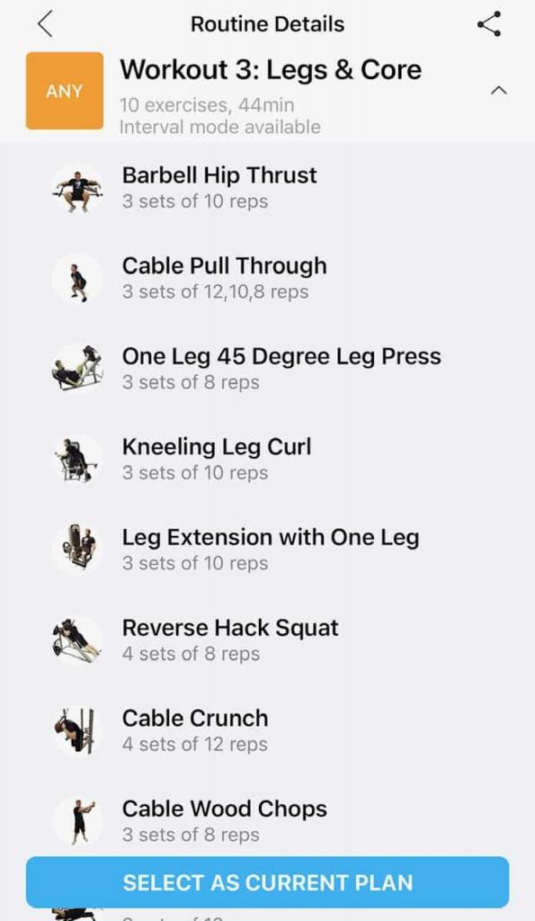 Jefit leg and core workout